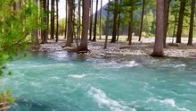 Stunning River & Mountain View | Pure Nature Soundscape for Relaxation