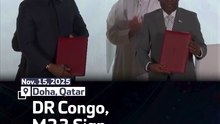 DR Congo, M23 Sign Peace Framework