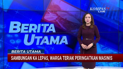 Aksi Heroik Warga Hentikan Kereta Api, Rangkaian Gerbong Nyaris Lepas Saat Akan Melaju | BERUT