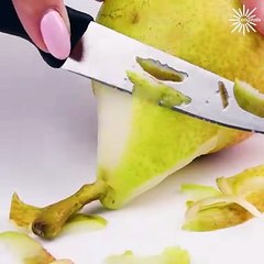 Creative artwork you can make with a pear & some grapes!
