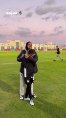 بكاء فاطمة مصطفى لاعبة مسار بعد التأهل لنصف نهائي دوري أبطال أفريقيا