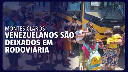 Venezuelanos são deixados na rodoviária de Montes Claros