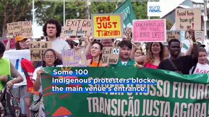 Climate protesters demand to be heard as they continue demonstrations at UN COP30 talks