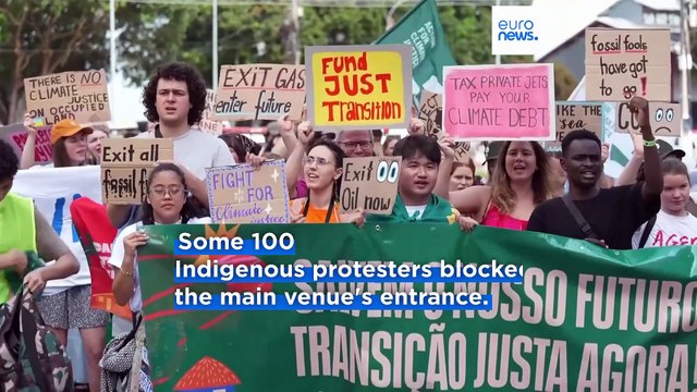 Climate protesters demand to be heard as they continue demonstrations at UN COP30 talks