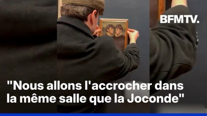 Deux Belges défient la sécurité du Louvre et accrochent leur tableau près de la Joconde