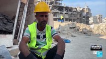 Reconstrucción en Gaza: palestinos buscan restaurar un histórico palacio devastado por la guerra