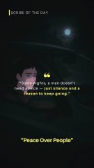 Peace Over People - Scribe of the Day | Emotional Quotes