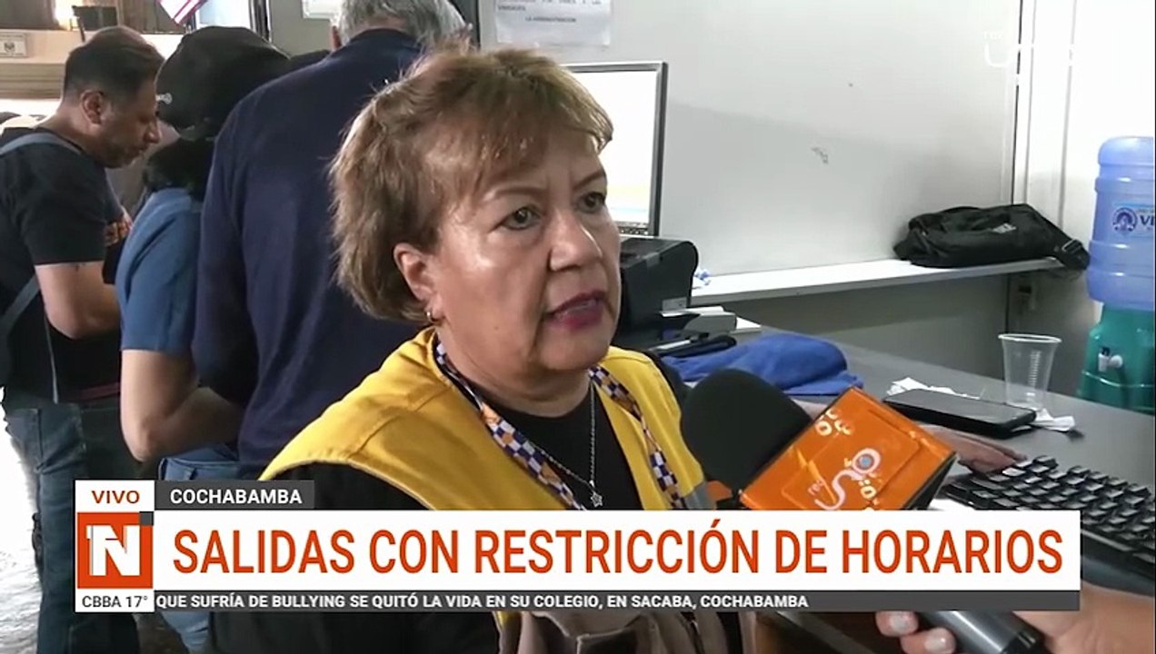 SE REGULAN LAS SALIDA DE LOS BUSES