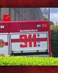 Incendio afecta la plaza Paseo del Prado en Naco