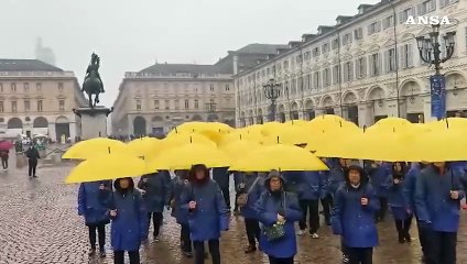 Torino, Flash Mob in onore degli Atp Finals