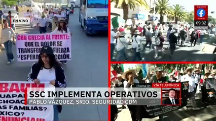 SSC despliega operativos por marcha de la generación Z en CDMX