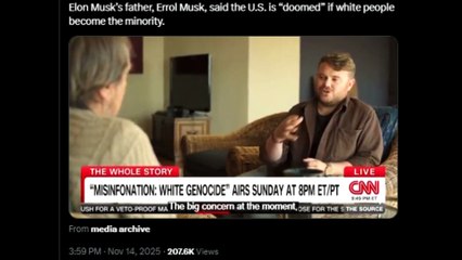 Errol Musk is a white supremacist