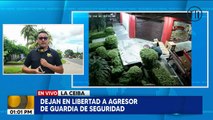 Dejan libre a hombre que agredió a guardia de seguridad en La Ceiba