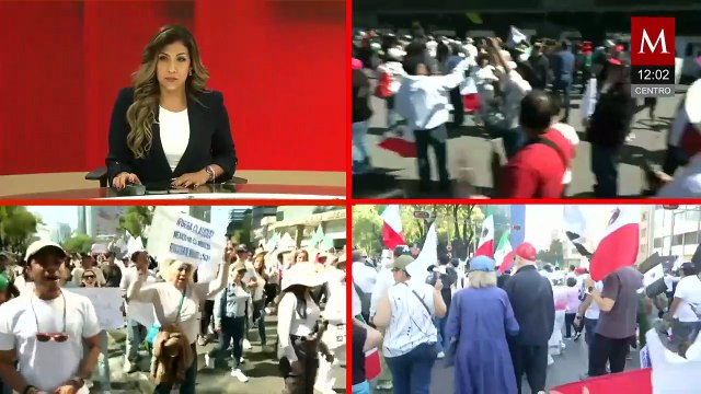 Primeros contingentes llegan al Zócalo; algunos trepan vallas en Palacio Nacional