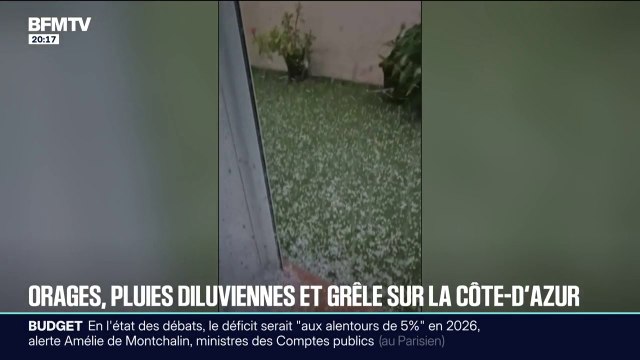 De fortes pluies se sont abattues dans la matinée sur la Côte d'Azur. Deux départements sont en vigilance orange ce dimanche