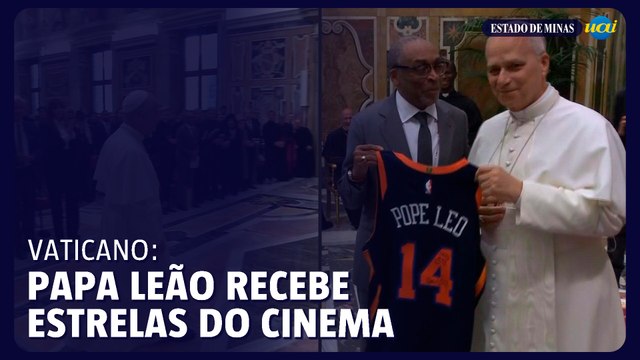 Papa Leão XIV recebe estrelas de cinema no Vaticano