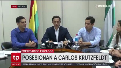 Carlos Krutzfeldt Monasterio asume como nuevo presidente de los empresarios cruceños