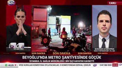 Beyoğlu'nda metro inşaatında iskele çöktü; 1 işçi hayatını kaybetti