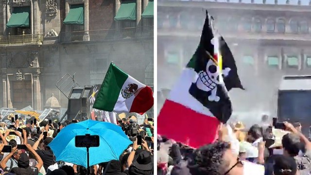 Marcha Generación Z: Manifestantes causan disturbios en el Palacio Nacional