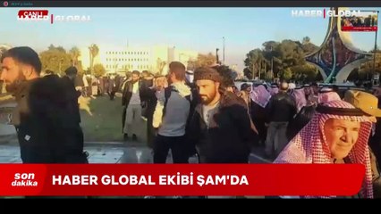 Şam'da sıcak dakikalar: Büyük panik anını Haber Global görüntüledi