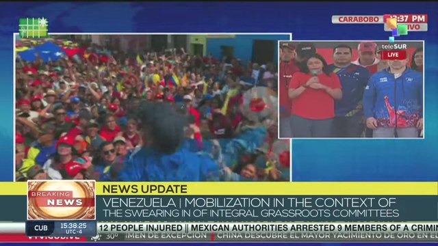 Breaking News | VP Delcy Rodríguez offers statements from Carabobo