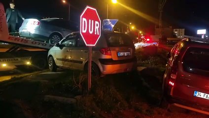 Sinop'ta iki otomobil çarpıştı: 2 yaralı