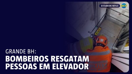 Bombeiros retiram quatro pessoas de elevador na Grande BH