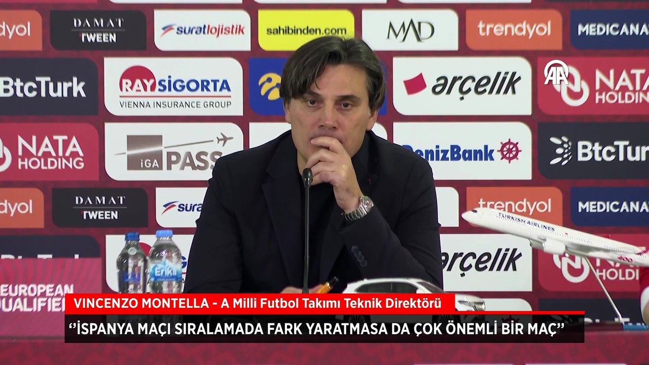 A Milli Futbol Takımı Teknik Direktörü Vincenzo Montella: Çok kolay maç değildi