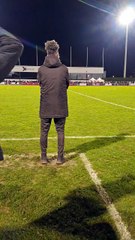 Le coup de sifflet final et la joie du banc du Bayeux FC