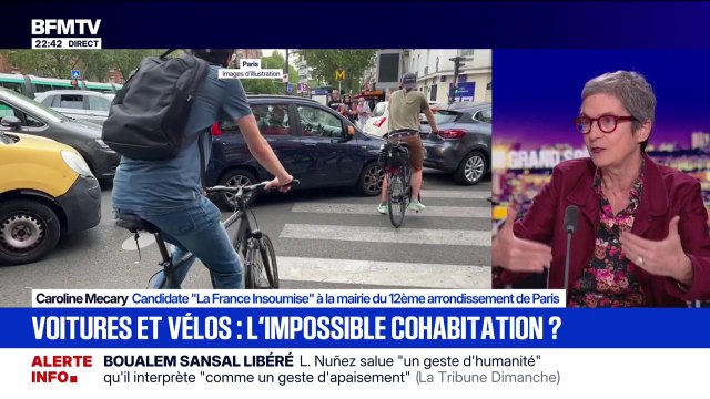 Voitures et vélos dans Paris: Il y a une exécution assez bureaucratique autour du vélo, observe Caroline Mecary, candidate (LFI) à la mairie du 12ème arrondissement de Paris