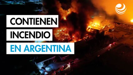 Controlan incendio tras fuerte explosión en zona industrial de Buenos Aires