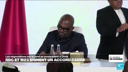 Accord cadre signé entre la RDC et le M23, les négociations sur le fond se poursuivent