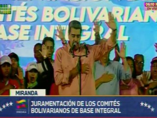 Presidente Maduro juramentó los Comités Bolivarianos de Base Integral del estado Miranda