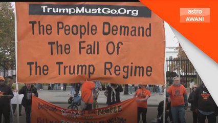 Protes aman di White House bantah Trump