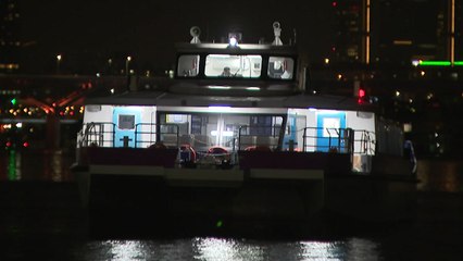 한강버스 강바닥에 걸려 멈춰...승객 80여 명 구조 / YTN