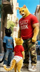 القط يواجه الأفعى الضخمة في أعماق البير