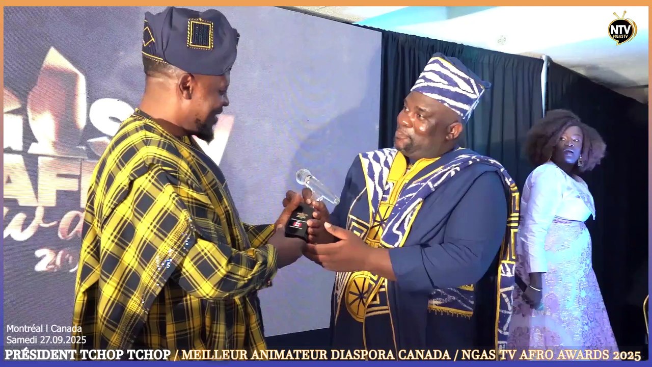 PRÉSIDENT TCHOP TCHOP MEILLEUR ANIMATEUR DIASPORA CANADA 2025