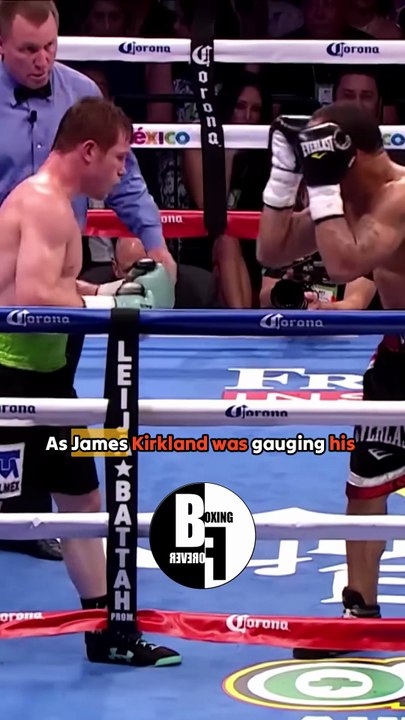 Canelo DROPS Kirkland with a LIGHTNING-FAST counter uppercut!
