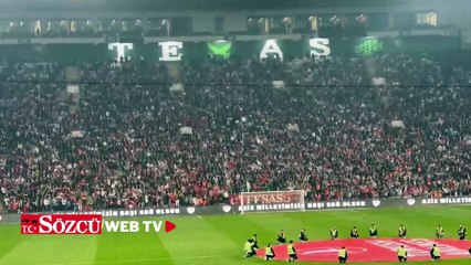 Milli maçta 'Öcalan' sloganları