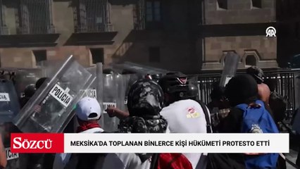 Meksika'da toplanan binlerce kişi hükümetin güvenlik politikasını protesto etti