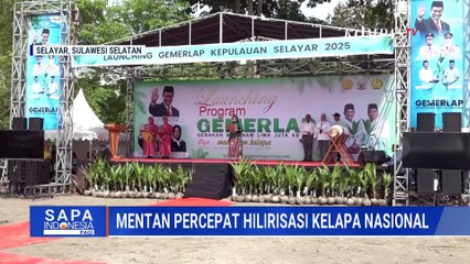 Mentan Amran Luncurkan Gerakan 5 Juta Pohon Kelapa, Nilai Hilirisasi Bisa Tembus Rp5.000 Triliun