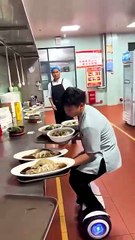 Hoverboard Waiter: Smooth and Speedy Food Delivery in a Restaurant 🛹🤯