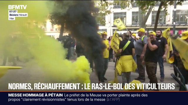 Qu'on nous laisse travailler : plus de 4.000 viticulteurs se sont mobilisés ce samedi dans les rues de Béziers