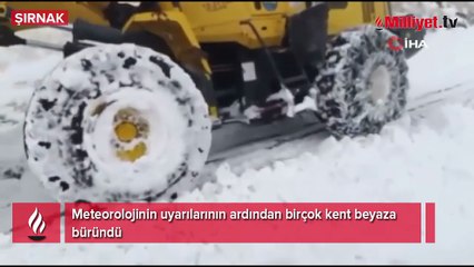 Birçok kent beyaza büründü! Kar kalınlığı 20 santimetreyi aştı