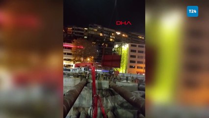 Kabataş'ta metro inşaatında iskele çöktü, hastaneye kaldırılan 1 işçi hayatını kaybetti: İdari soruşturma başlatıldı