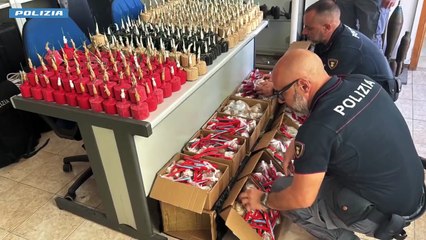 Sequestrati a Catania 1.500 pericolosissimi ordigni, spediti con un corriere oltre 255 chili di esplosivo