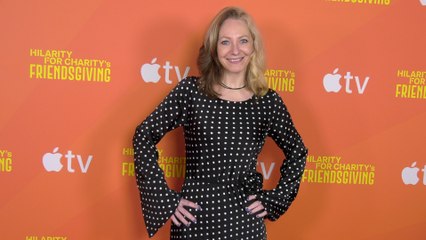 Emily V. Gordon attends Hilarity For Charity's "Friendsgiving" fundraising event