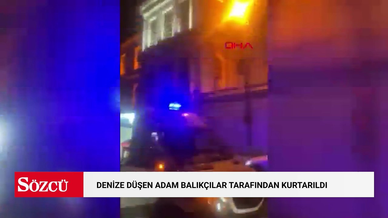 İstanbul Boğazı’nda denize düşen adam balıkçılar tarafından kurtarıldı