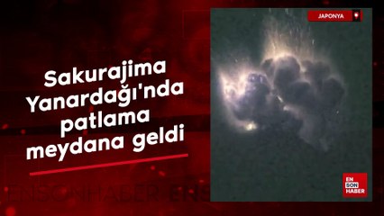 Japonya'da Sakurajima Yanardağı'nda patlama meydana geldi