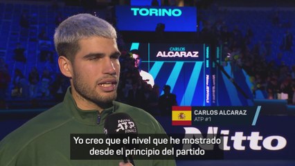Alcaraz, sobre la gran final con Sinner: "Es un reto muy bonito"